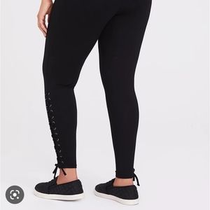 Torrid Black Leggings with Ties